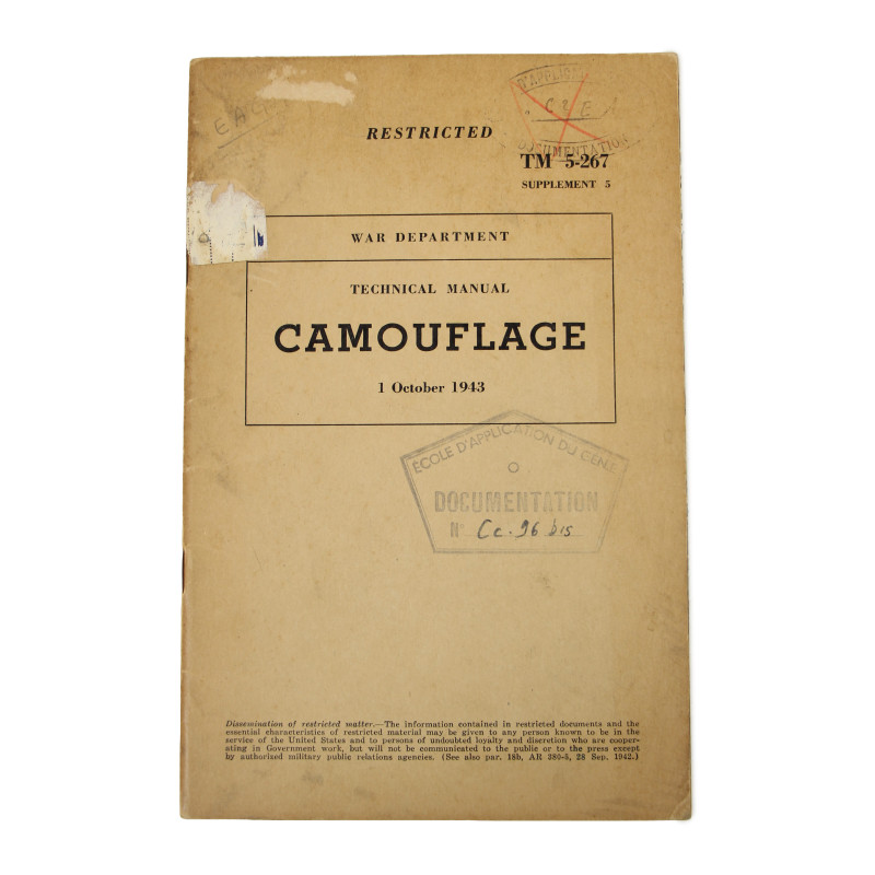 Manual, Technical, TM 5-267, Camouflage, Supplement 5, 1943