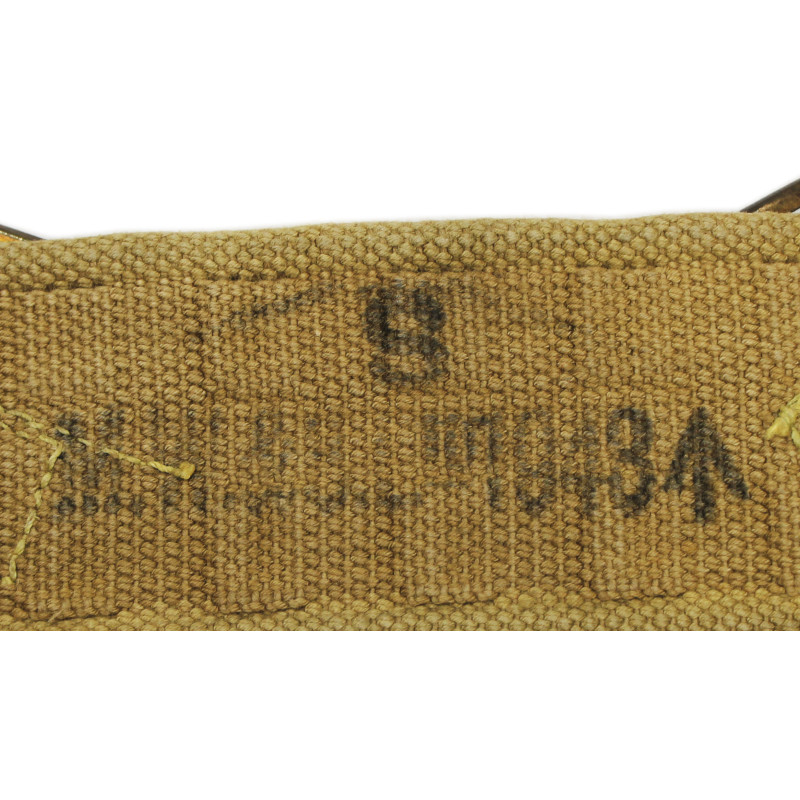 Ceinturon britannique en web, Pattern 1937, M.W. & S. Ltd. 1943 /I\, nominatif