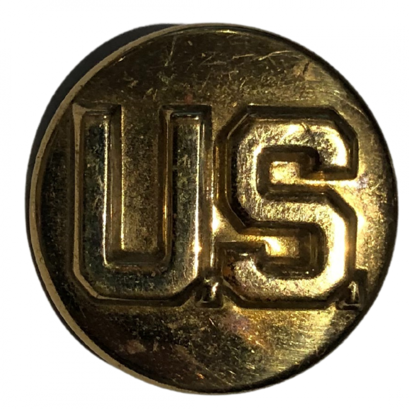 Disk, Collar, U.S., Embossed, Pin Back