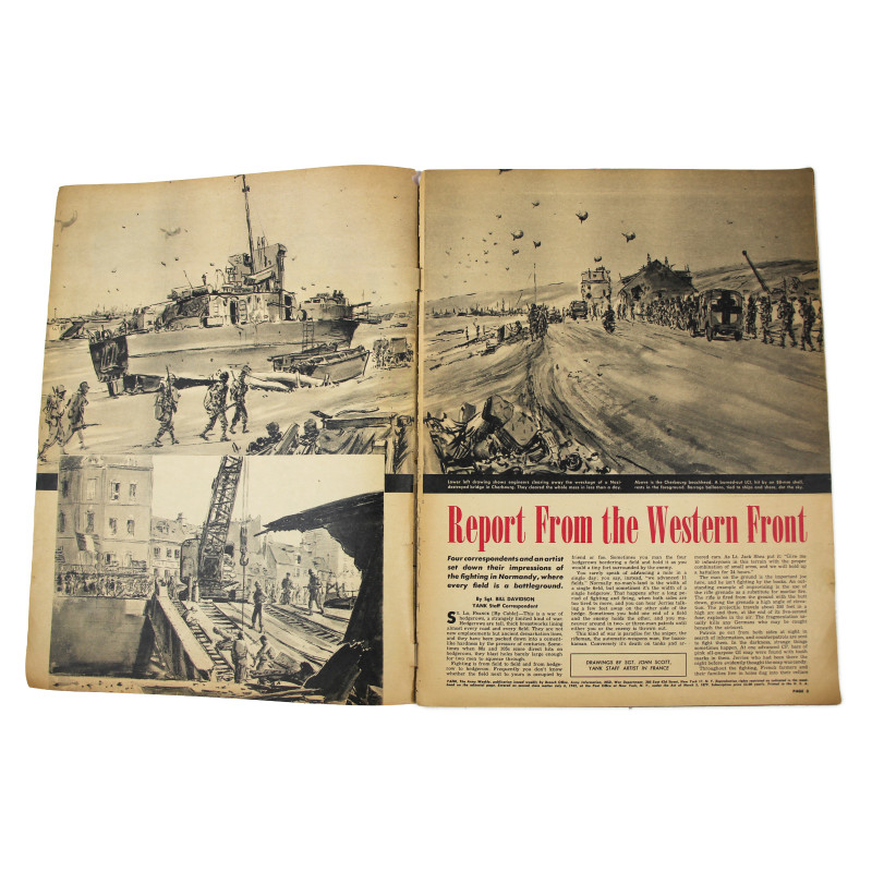 Magazine YANK, 11 août 1944, "Front Line, Pacific"