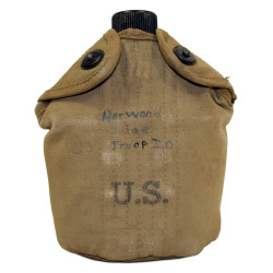 Gourde US Army, complète, 1943-1944, nominative