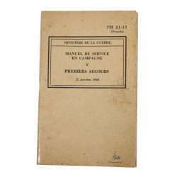 Manuel de campagne, FM 21-11 (French), Premiers secours, 1944