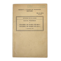 Manuel technique, TM 11-615A (French), Appareil de radio SCR-609-A, Appareil de radio SCR-610-A, 1943