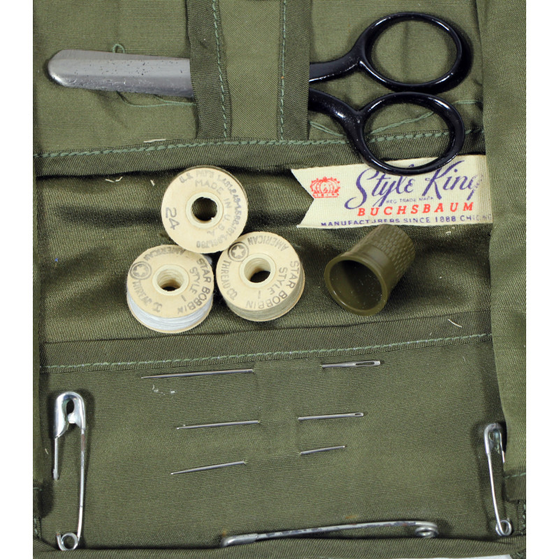 Trousse de couture, Style King, US Army, avec accessoires