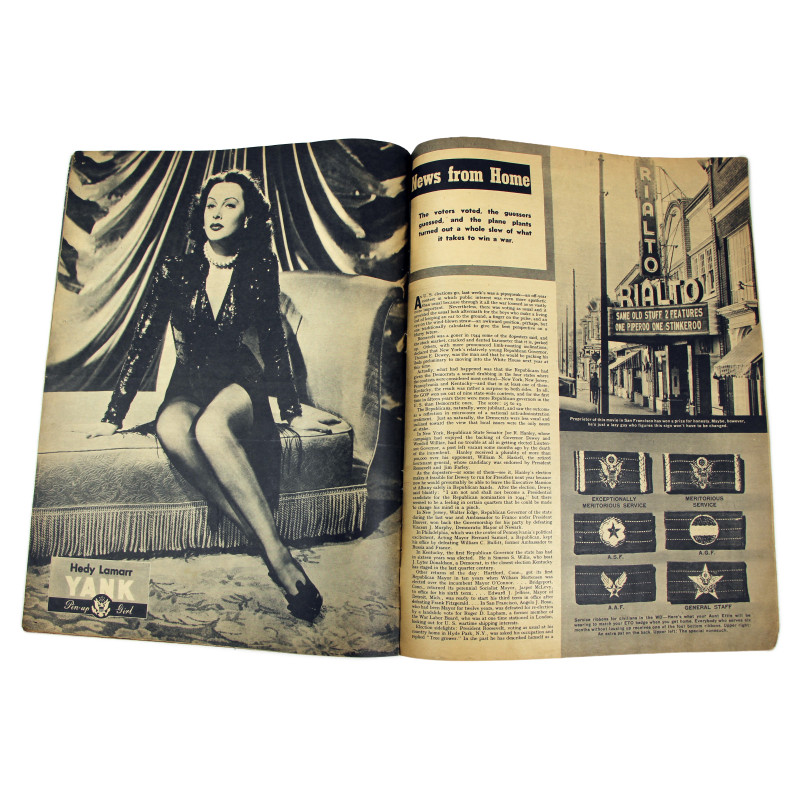 Magazine YANK, British Edition, 14 novembre 1943, "Over The Ridge Lies The Rest of Italy"
