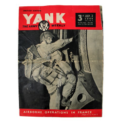 Magazine YANK, 2 juillet 1944, "Airborne Operations in France", Pvt. Joseph Gorenc, 506th PIR, 101st Airborne Division