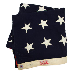 Drapeau US, 48 étoiles brodées, DEFIANCE, 133 x 274 cm