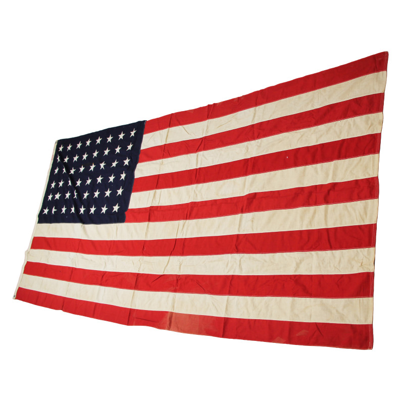 Flag, US, 48-Star, Embroidered, DEFIANCE, 4 ⅜' x 9'