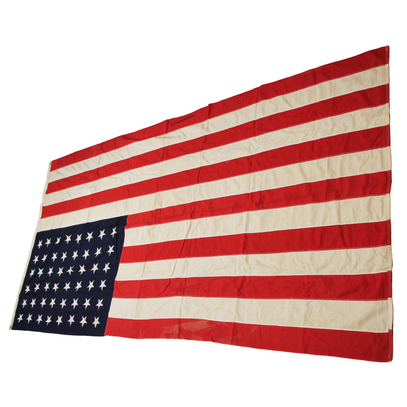 Drapeau US, 48 étoiles brodées, DEFIANCE, 133 x 274 cm