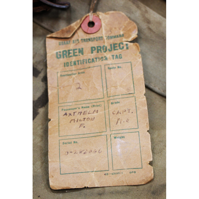 Valise Type B-4, Cpt. Milton Axthelm, 41st Evacuation Hospital, Le Molay-Littry, Normandie