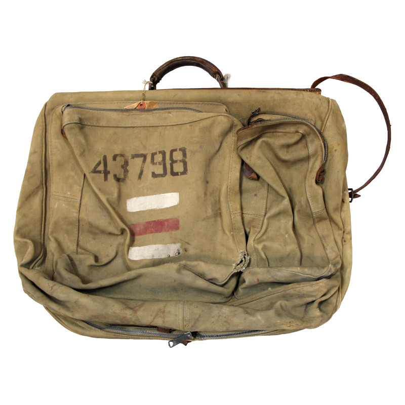 Bag, Assembly, Clothing, Flyer's, Type B-4, Cpt. Milton Axthelm, 41st Evacuation Hospital, Le Molay-Littry, Normandy