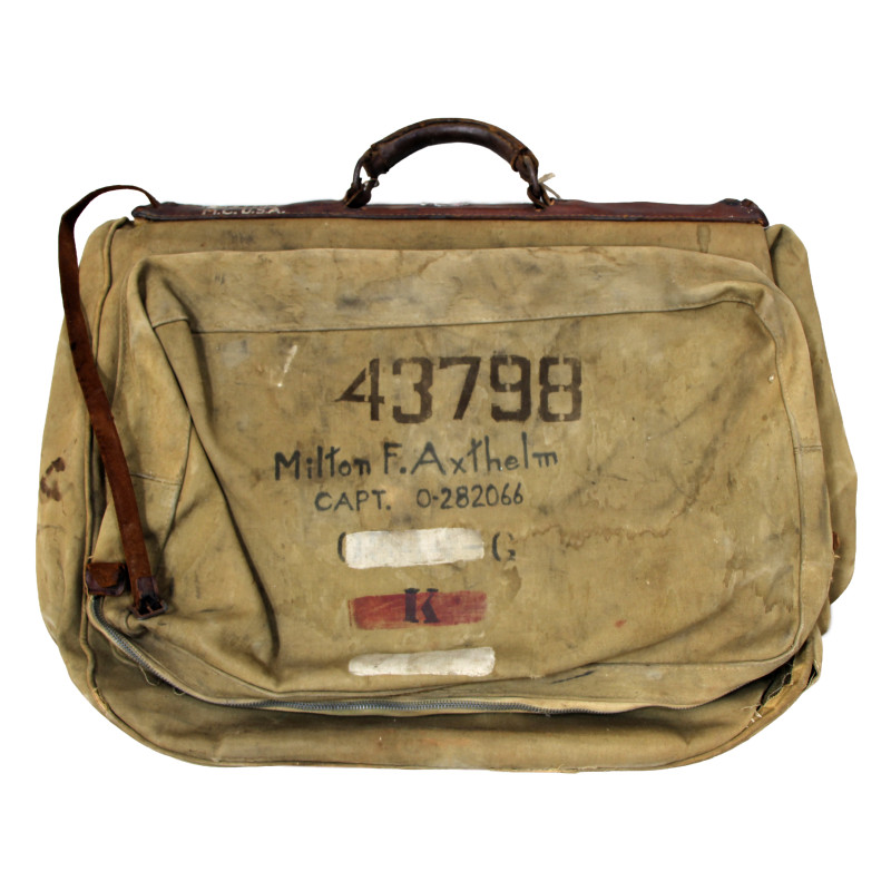 Valise Type B-4, Cpt. Milton Axthelm, 41st Evacuation Hospital, Le Molay-Littry, Normandie