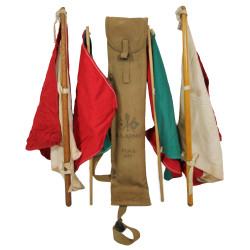 Flag Kit, drapeaux de signalisation, US Army Signal Corps