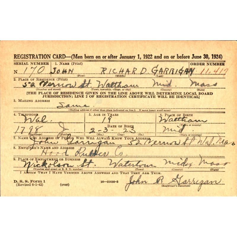 Sac paquetage (Duffle Bag), S/Sgt. John Garrigan, Co. B, 506th PIR, 101st Airborne Division, ETO
