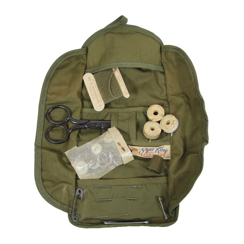 Trousse de couture, Style King, US Army, avec accessoires