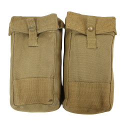 Paire de cartouchières britanniques, Pouches, Mk III, M.W. & S. Ltd. 1943 /I\