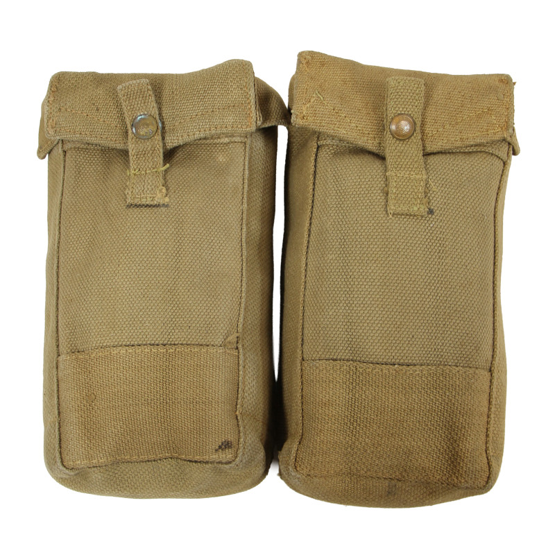 Paire de cartouchières britanniques, Pouches, Mk III, M.W. & S. Ltd. 1943 /I\