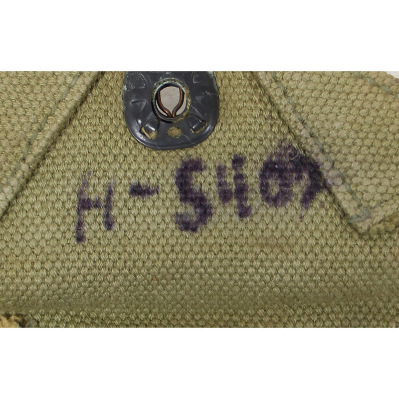 Pouch, First-Aid, M-1942, APPLETON AWNING SHOP 1945, with Packet, First-Aid, Carlisle