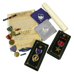 Grouping, Sgt. John Phillips, Co. H, 395th Inf. Regt., 99th Infantry Division, WIA, ETO