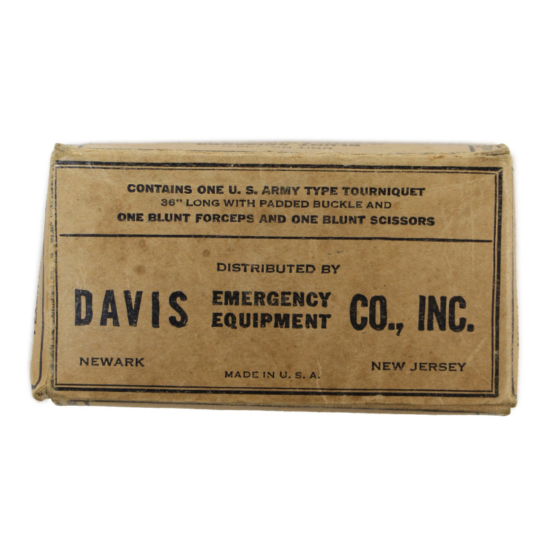 Kit, ciseaux, pince et garrot, US Army, Unit No. 108-C, DAVIS EMERGENCY EQUIPMENT CO., INC.
