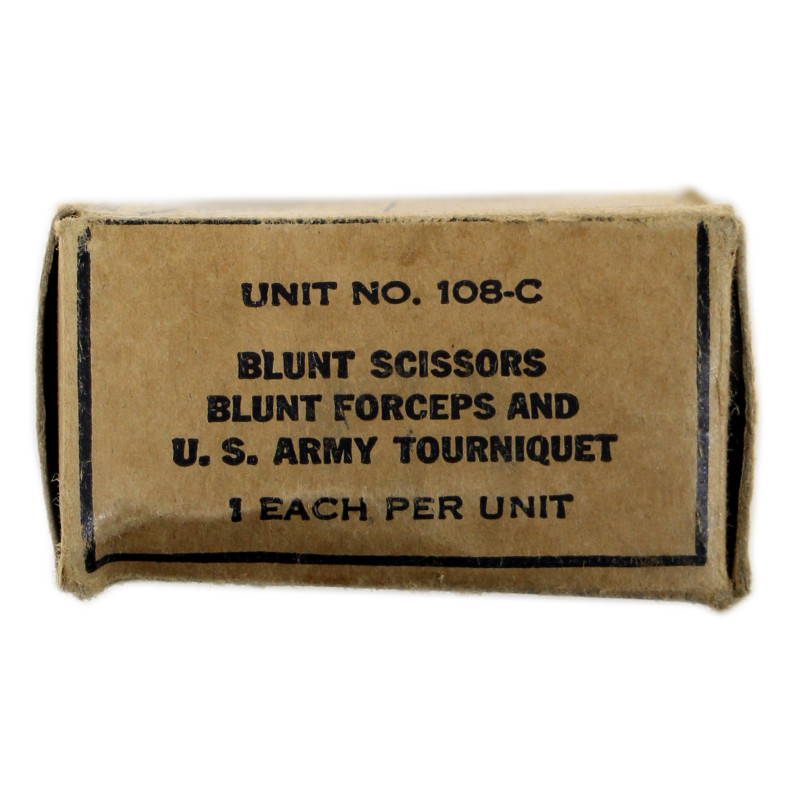 Set, Scissors, Forceps and Tourniquet, US Army, Unit No. 108-C, DAVIS EMERGENCY EQUIPMENT CO., INC.