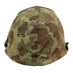 Casque M1, pattes mobiles, liner Westinghouse, couvre-casque camouflé, USMC, Corée