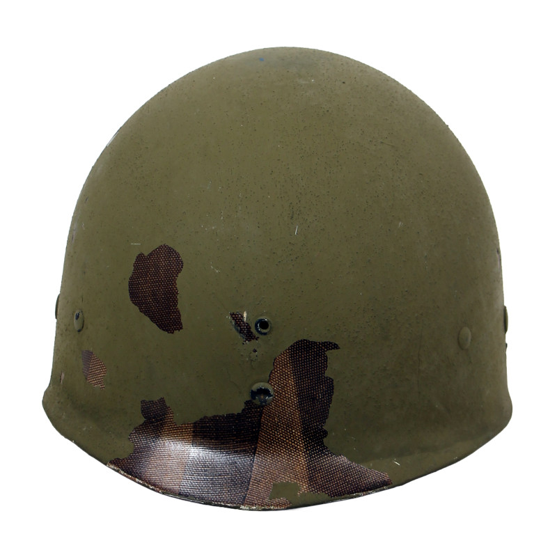 Casque M1, pattes mobiles, liner Westinghouse, couvre-casque camouflé, USMC, Corée