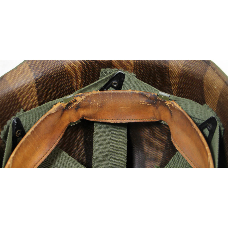 Helmet, M1, Swivel Loops, Wesinghouse Liner, with Camouflage Cover, USMC, Korean War