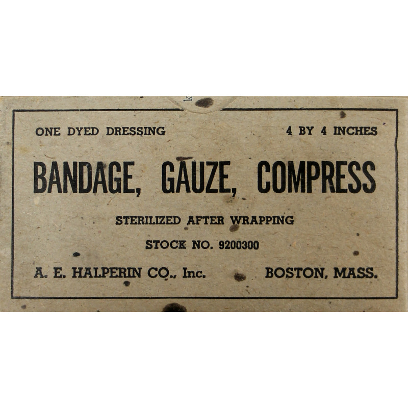 Pansement de gaze, A.E. HALPERIN CO., Inc., item No. 9200300