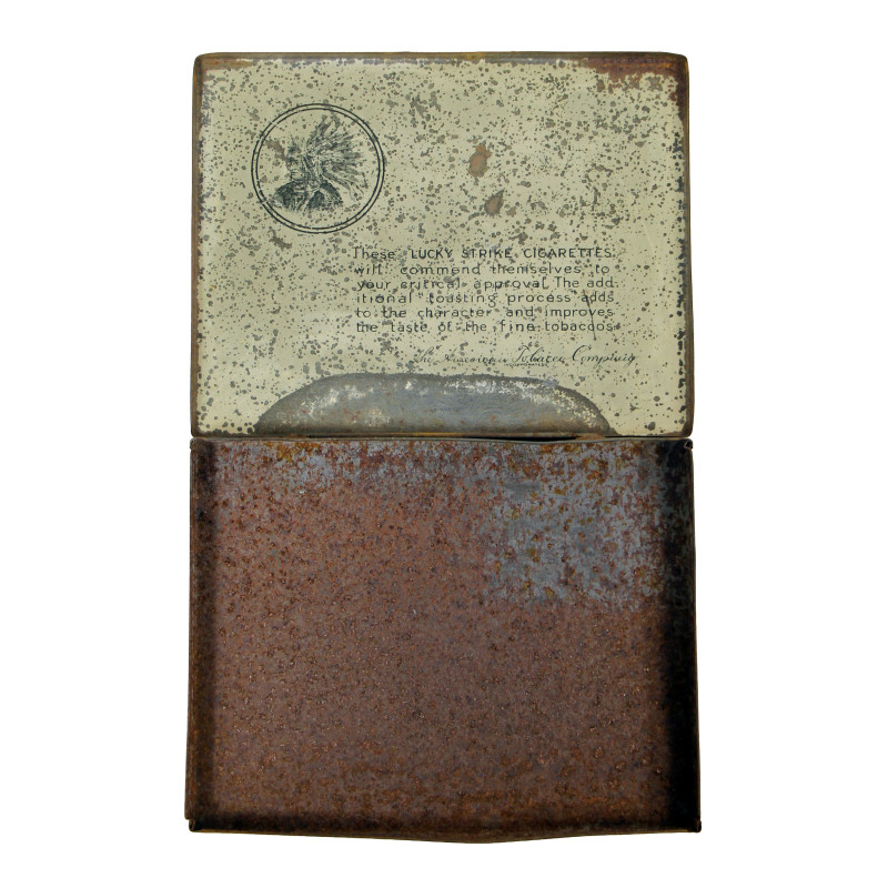 Tin, 50-Cigarette, LUCKY STRIKE, Flat Fifties, Normandy