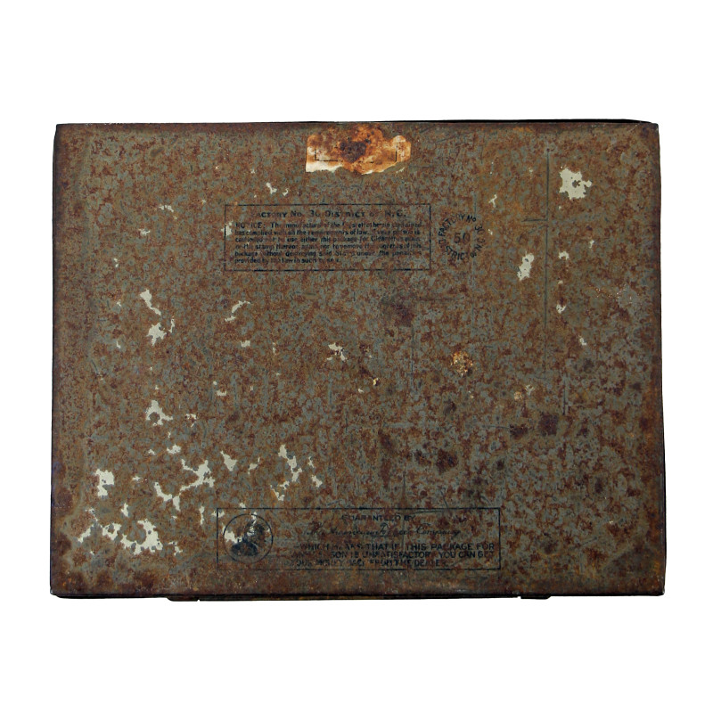 Boîte de cigarettes, LUCKY STRIKE, Flat Fifties, Normandie