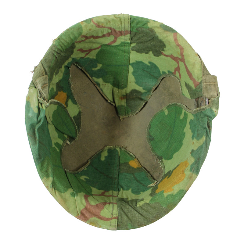 Helmet, M1, Complete, with Camouflage Cover, Captain, Vietnam War