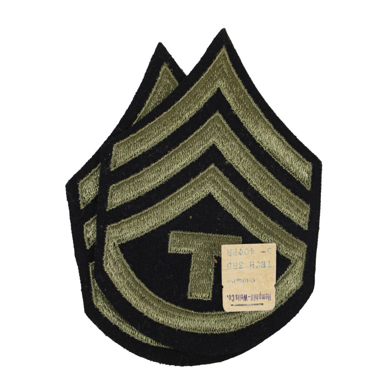 Chevrons de Technician 3rd Grade, US Army, état neuf