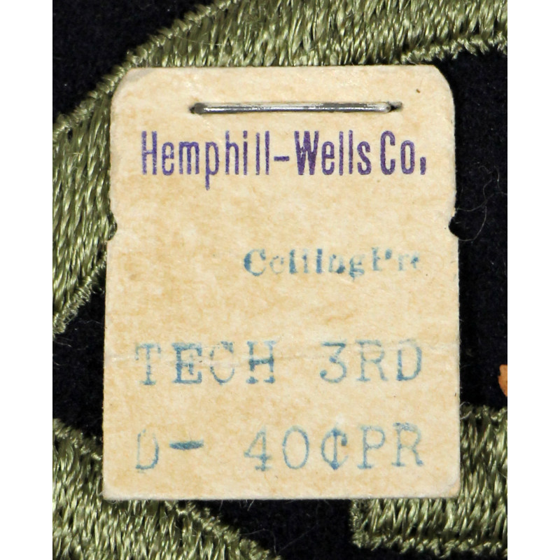 Chevrons de Technician 3rd Grade, US Army, état neuf