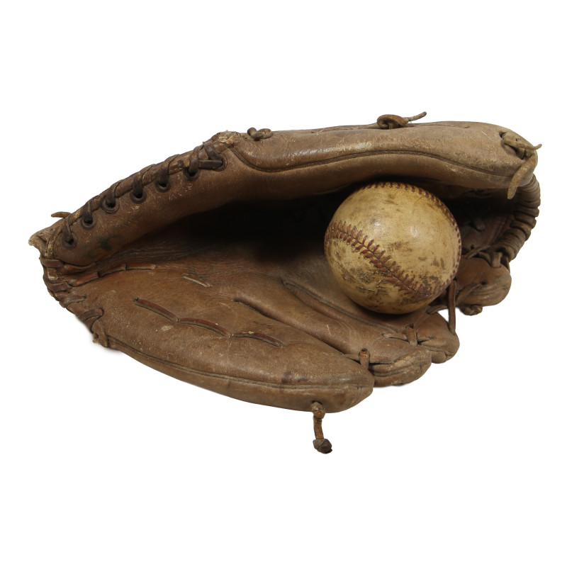 Balle et gant, baseball, Normandie