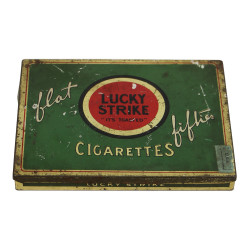 Tin, 50-Cigarette, LUCKY STRIKE, Flat Fifties
