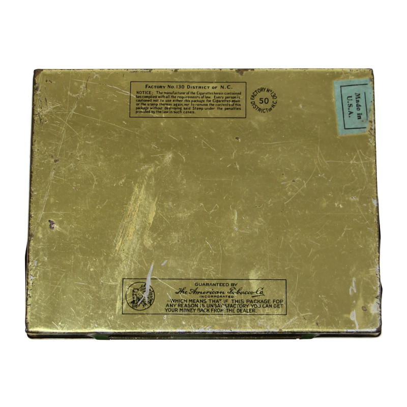 Boîte de cigarettes, LUCKY STRIKE, Flat Fifties