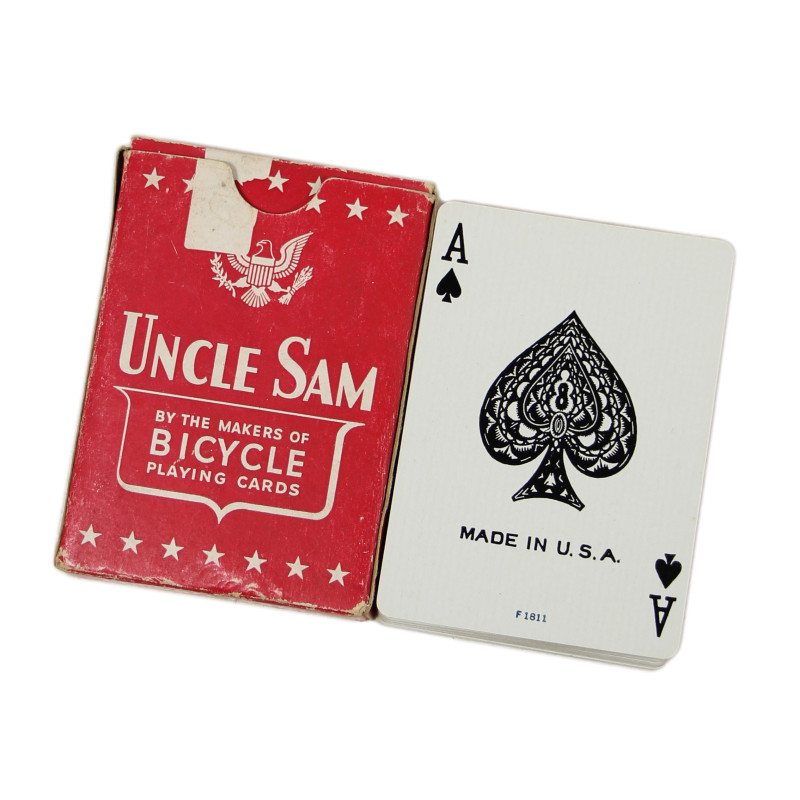 Deck, Playing Cards, UNCLE SAM, 1942, Complete