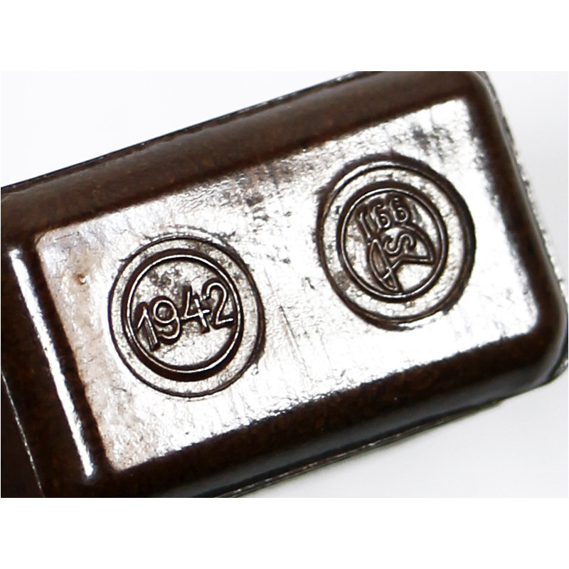 Case, Bakelite, German, for Anti-Gas Tablets, Skin Decontamination, 1942