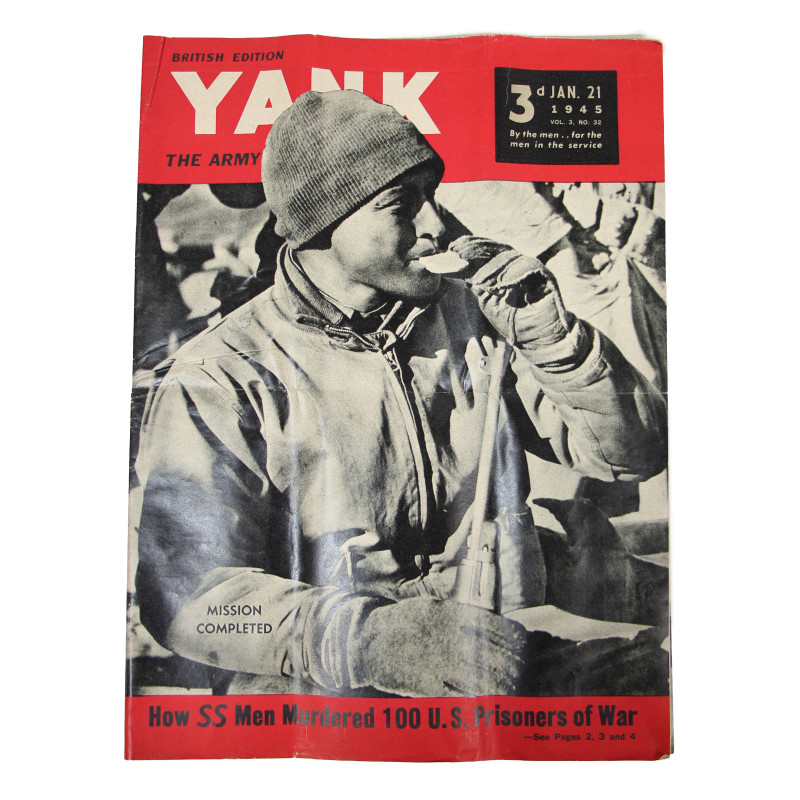 Magazine YANK, British Edition, 21 janvier 1945, Massacre de Malmedy