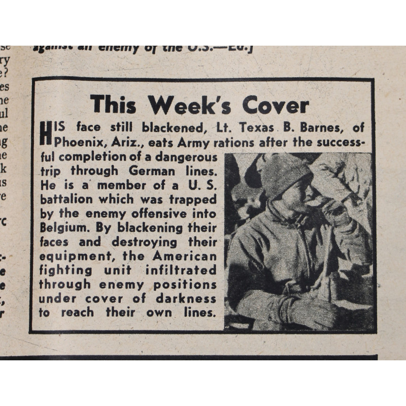 Magazine, YANK, British Edition, January 21, 1945, Malmedy Massacre