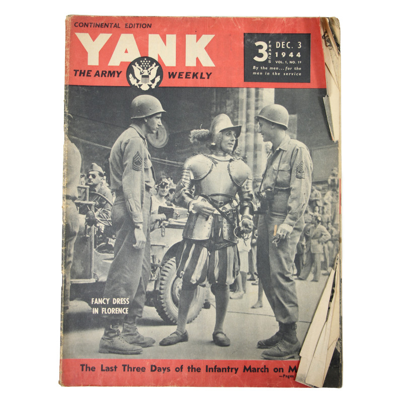 Magazine, YANK, Continental Edition, December 3, 1944, 'Fancy Dress in Florence'