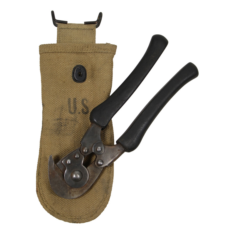 Wire Cutter, M-1938, US Army, with Pouch, H.H.C. & Co., Inc. 1943, British-Made /I\