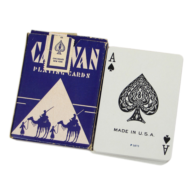 Jeu de cartes, CARAVAN, bleu, complet