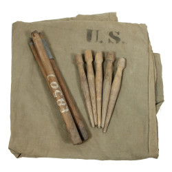 Demi-toile de tente, 1er type, US Army, CLIFTON MFG. CO. 1942