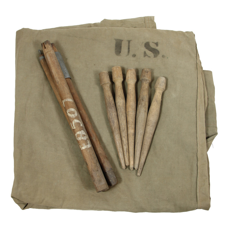 Demi-toile de tente, 1er type, US Army, CLIFTON MFG. CO. 1942