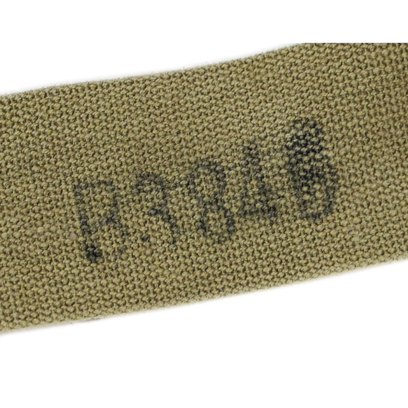 Bretelles de pantalon de parachutiste M-1942, OD 3, matricule partiel
