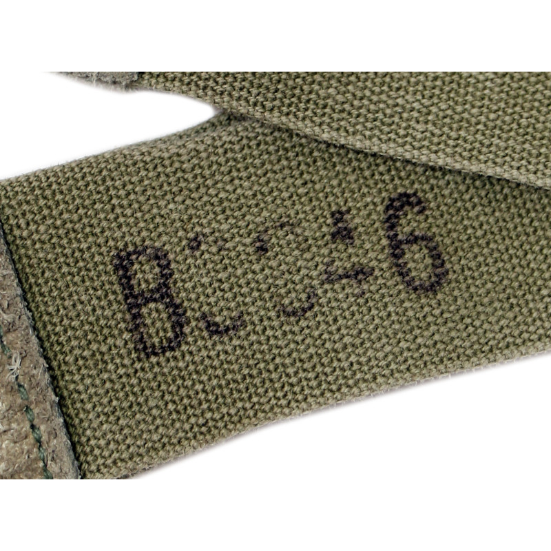 Bretelles de pantalon de parachutiste M-1942, OD 3, matricule partiel