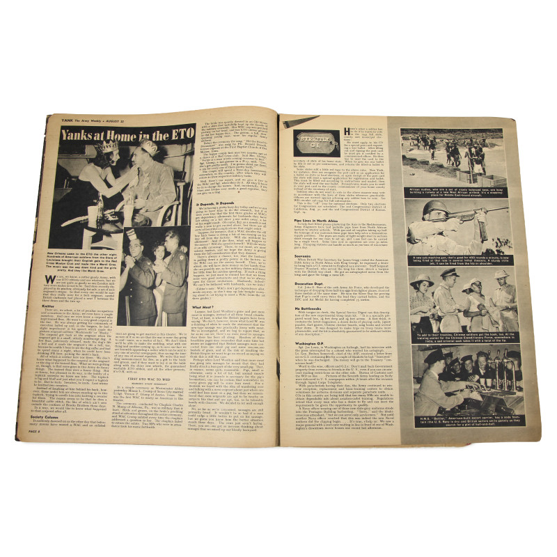 Magazine YANK, British Edition, 22 août 1943, "Sicilian Gateway"
