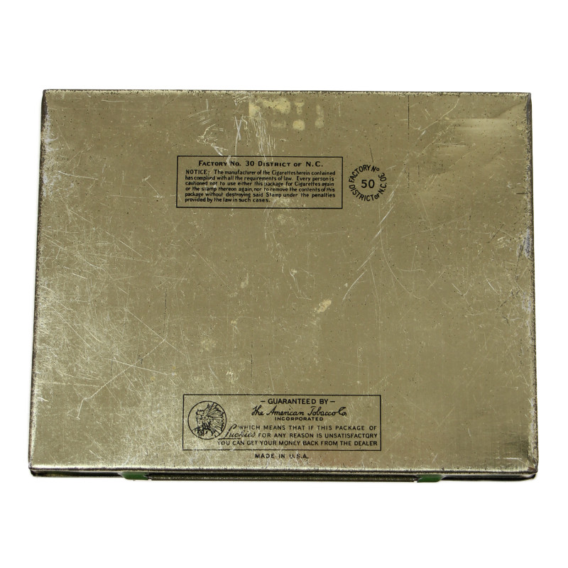 Boîte de cigarettes, LUCKY STRIKE, Flat Fifties